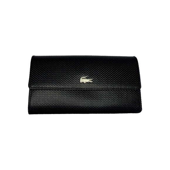 Black Leather Lacoste Wallet - Picture 3 of 10